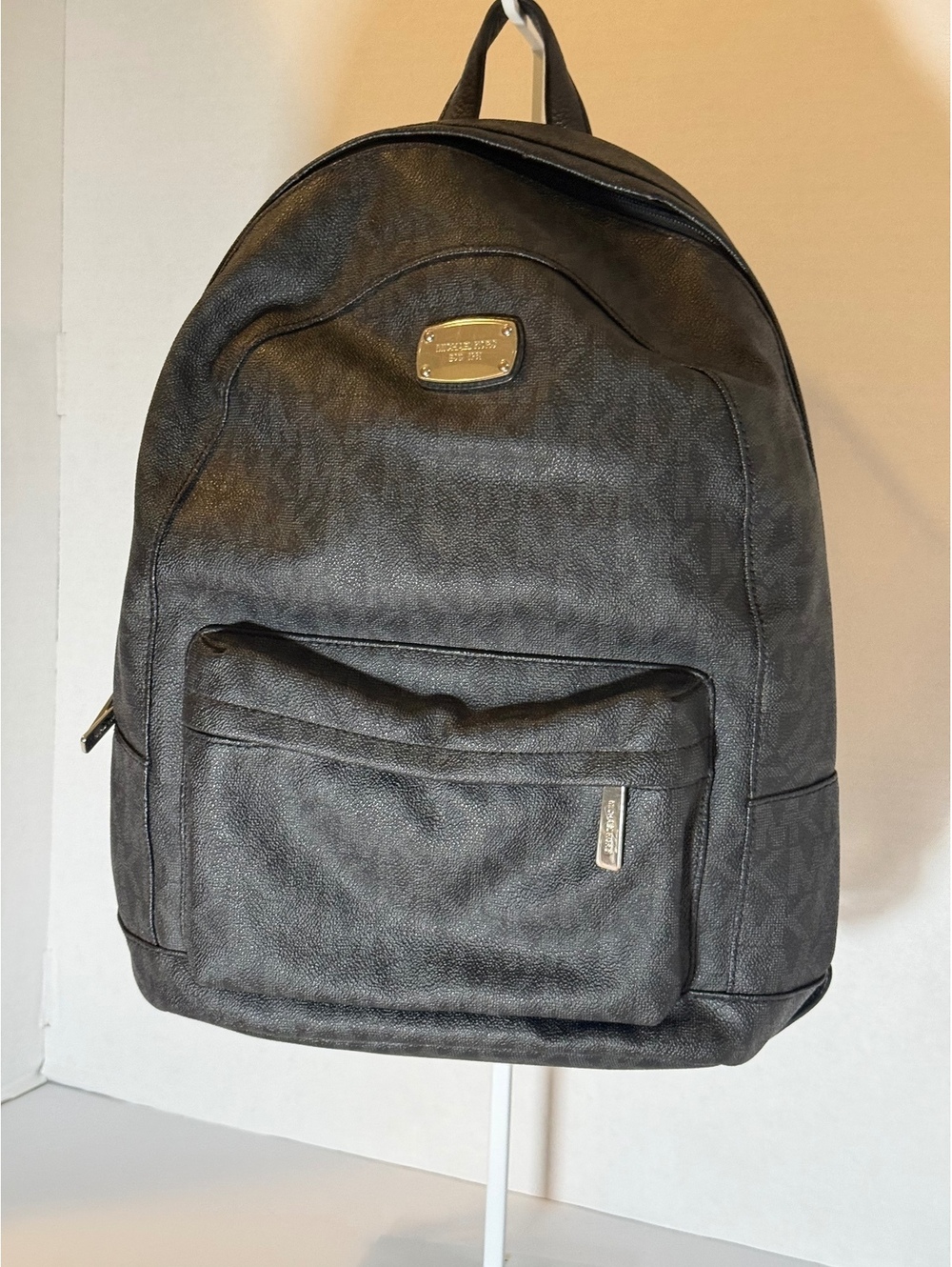 Michael Kors black monogram backpack
